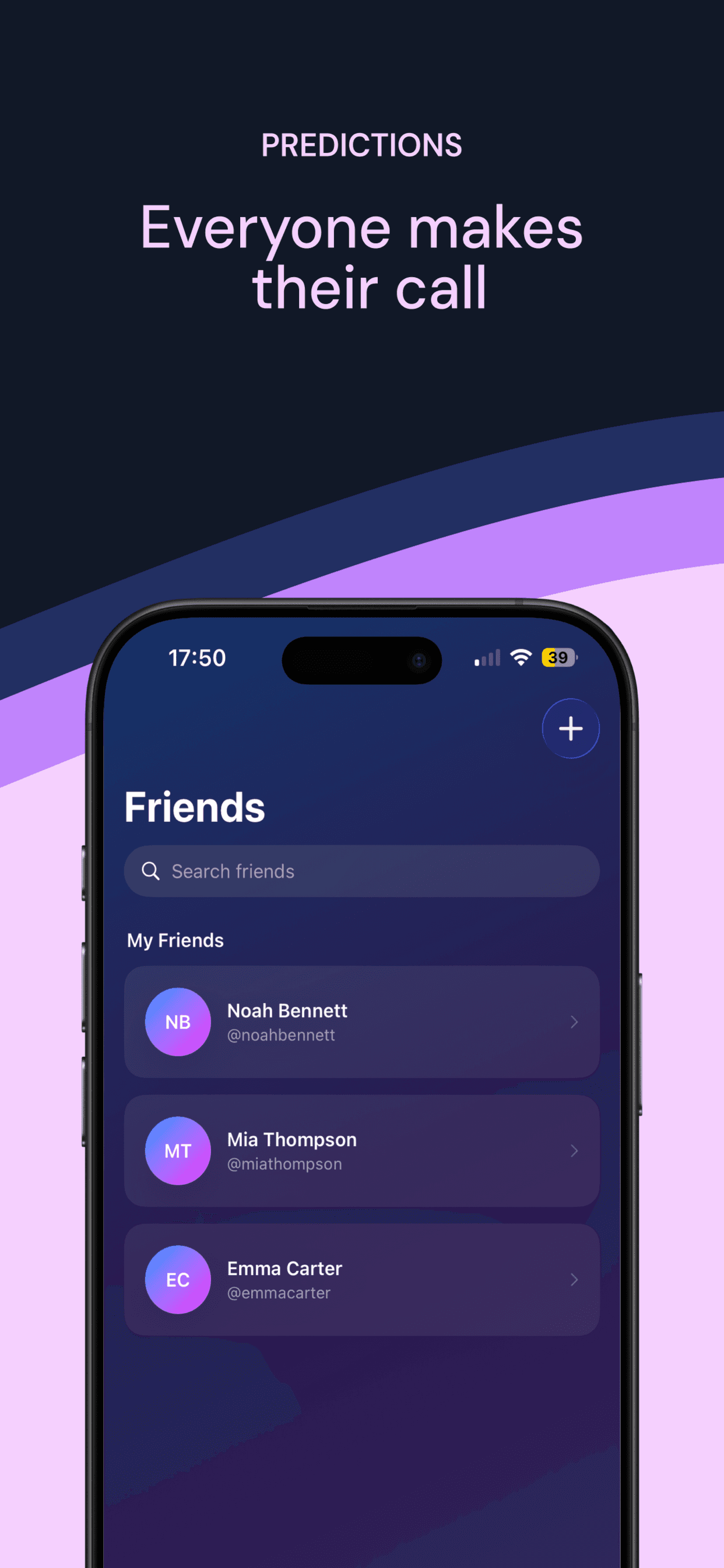 FriendBets bet detail screen